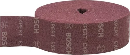 Bosch Professional EXPERT N880 Vlies Gewebeschleifblatt Sparrolle, 100mm x 10m, 1 Stück