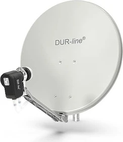 Dura-Sat Dur-line Select 60 G Ultra Twin LNB - 2 Teilnehmer Set, hellgrau