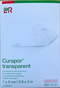 Lohmann & Rauscher Curapor transparent Wundverband steril chirurgisch, 5 x 7cm, 50 Stück