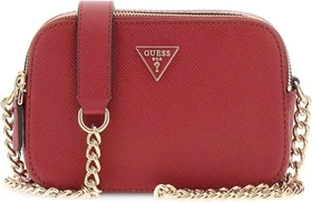 Guess Noelle in Saffian-Optik Umhängetasche garnet