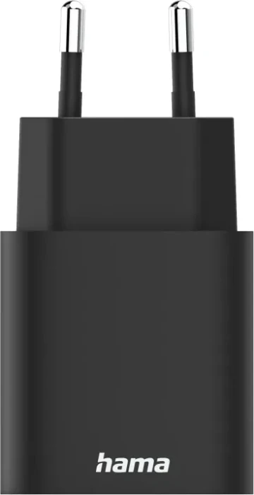 Hama Schnellladegerät 1x USB-A 1x USB-C PD 30W schwarz