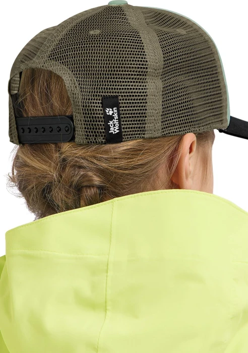 Jack Wolfskin Animal Mesh Kappe print green zinnia (Junior)