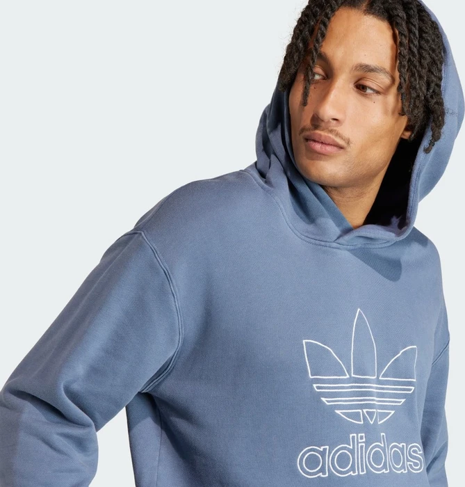 adidas Adicolor Outline Trefoil Hoodie preloved ink (Herren)