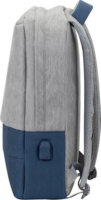 RivaCase 7562 Prater anti-theft Laptop Rucksack 15.6", grau/dunkelblau