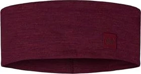 Buff Solid Merino Wide Stirnband solid tibetan red