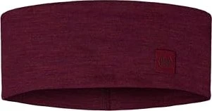 Buff Solid Merino Wide Stirnband solid tibetan red