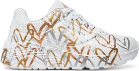 Skechers x JGoldcrown Uno Lite - Metallic Love weiß/gold (Junior)