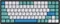 Keychron Q1/Q2/K2 OEM Dye-Sub Keycap-Set Iceberg, Kunststoff (PBT), Iceberg, blau/türkis/weiß, 97 Tasten (83+14), ANSI-US Vorschaubild