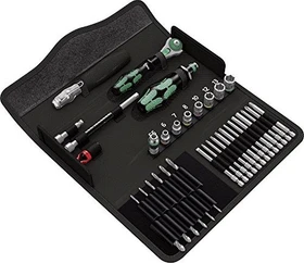 Wera Kraftform Kompakt M 1 Metall Bitset/Steckschlüsselsatz inkl. Tasche, 39-tlg.