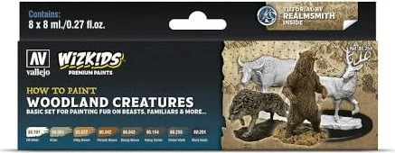 Vallejo Game Color WizKids Woodland Creatures Farbset, 8-tlg.