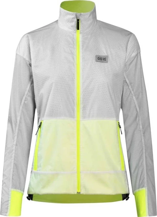 Gore Wear Drive Laufjacke white/neon yellow (Damen)