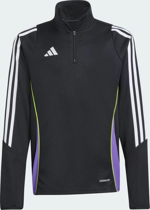 adidas Tiro 24 Funktionsshirt langarm black/purple rush (Junior)
