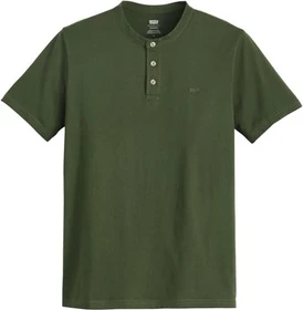 Levi's Housemark Henley T-Shirt kurzarm kombu green (Herren)