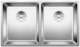 Blanco Andano 340/340-U InFino Unterbau Doppelspüle mit Ablauffernbedienung edelstahl