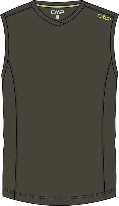 CMP Einfarbig Funktionsshirt ärmellos (Herren)