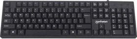 Manhattan USB-Tastatur, schwarz, USB, DE (179324)