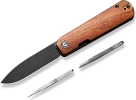 Civivi Sendy Flipper Taschenmesser guibourtia wood/black stonewashed