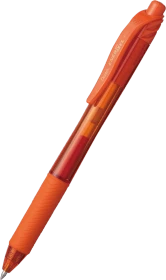 Pentel EnerGel X BL107 0.7mm/0.35mm Gelroller orange/transparent