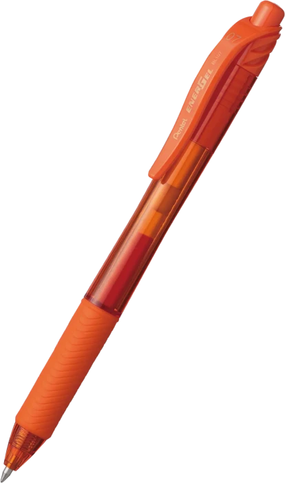 Pentel EnerGel X BL107 0.7mm/0.35mm Gelroller orange/transparent
