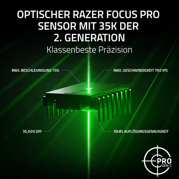 Razer Basilisk V3 Pro 35K, USB/Bluetooth