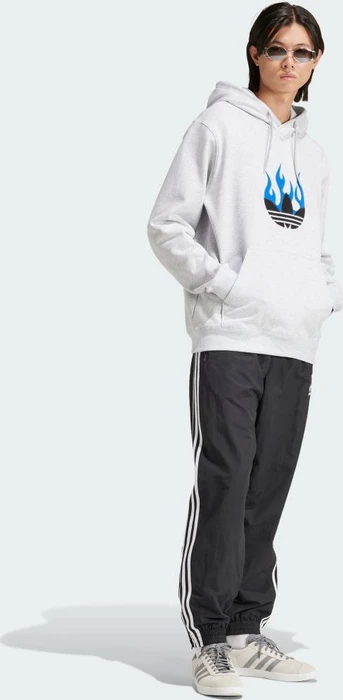 adidas Flames Logo Hoodie light grey heather (Herren)