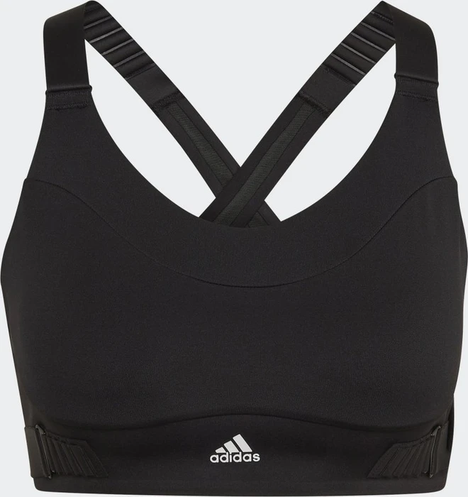 adidas FastImpact Luxe Run High-Support Sport-BH black/white (Damen)