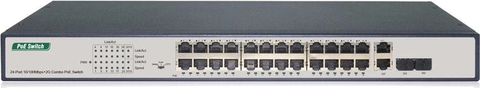 Digitus Professional DN-953 Rackmount Switch, 24x RJ-45, 2x RJ-45/SFP, 370W PoE+