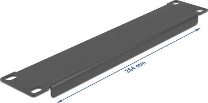 DeLOCK 10" Blindpanel, geschlossen, schwarz, 1HE