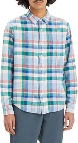Levi's Sunset Pocket Standard Fit Cotton Linen Hemd langarm true blue (Herren)