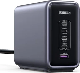 Ugreen Nexode 300W GaN USB-C Charger 5-Ports schwarz/grau