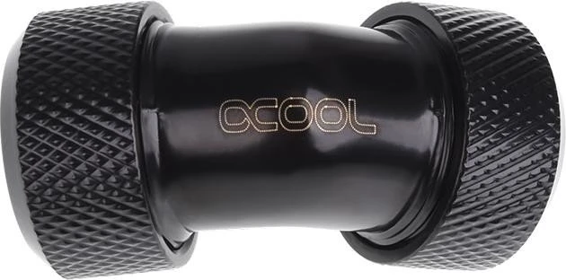 Alphacool Eiszapfen 45° 13mm L-Verbinder für Rohre G1/4", schwarz