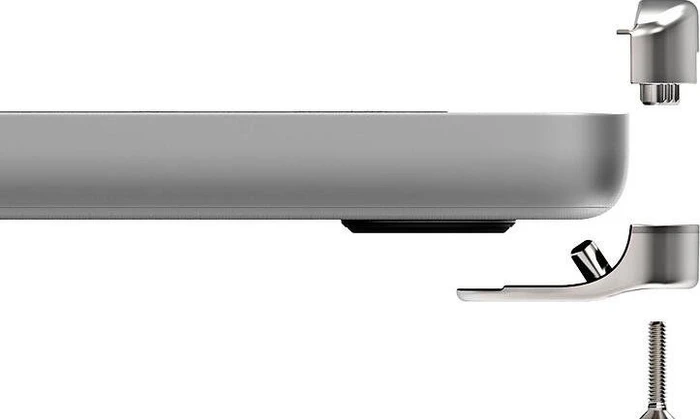 Compulocks Ledge Lock Adapter mit Sicherheitsschloss für MacBook Pro 14" (M1, M2, M3), silber/schwarz