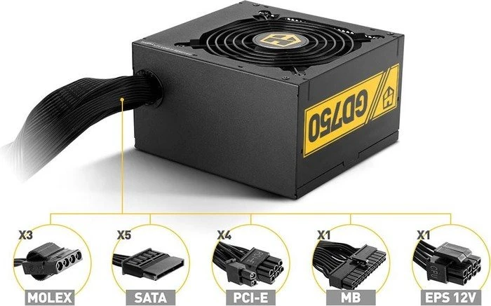 Nox Xtreme Hummer Gold 750W, ATX 2.31
