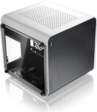 Raijintek Metis Evo TGS, weiß/schwarz, Glasfenster, Mini-ITX