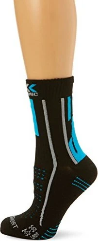 X-Bionic Trekking Effektor Mid Wandersocken schwarz/grau/türkis (Damen)