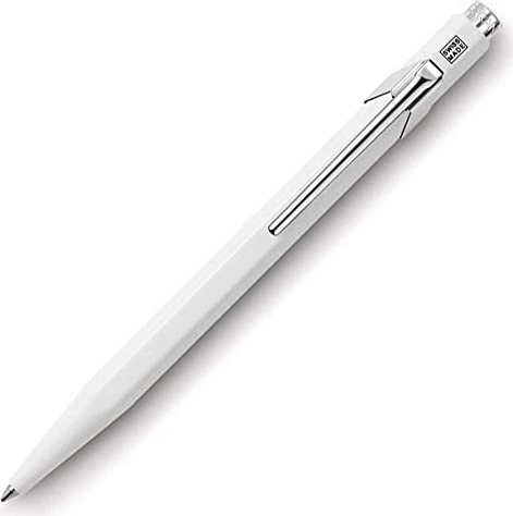 Caran d'Ache 849 Popline Kugelschreiber weiß, Metalletui