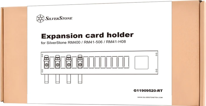 SilverStone G11909520 Erweiterungskart-/Grafikkarten-Halterung, weiß, Grafikkarten-Halterung 4-fach