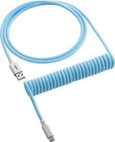 CableMod Classic Coiled Keyboard Cable USB Micro-B auf USB-A, Tastaturkabel (Spiral-Textilkabel), 1.5m, Blueberry Cheesecake