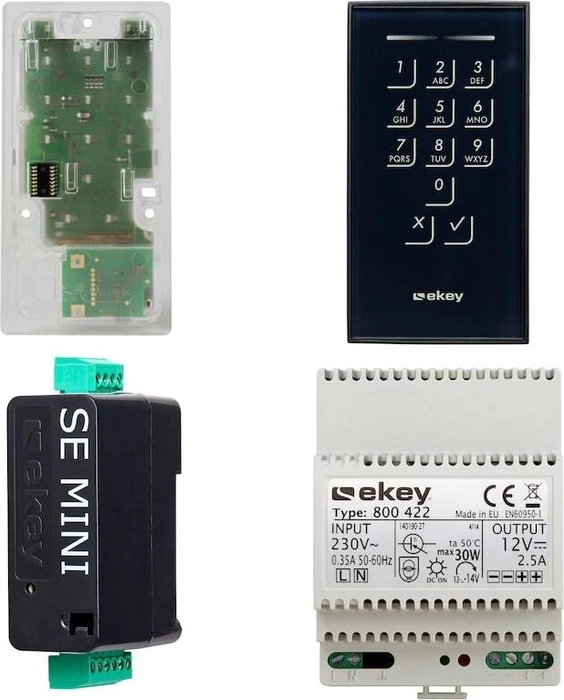 ekey Home Set KP IN mini 1, Keypad Zugangskontrollsystem, Aufputz, Set