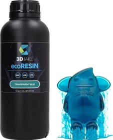3DJake ecoResin Transparent Blau, 1.00kg