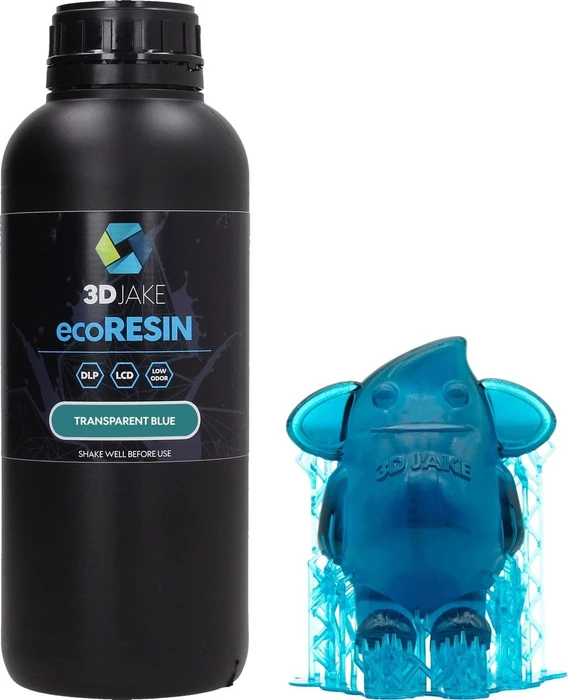 3DJake ecoResin Transparent Blau, 1.00kg