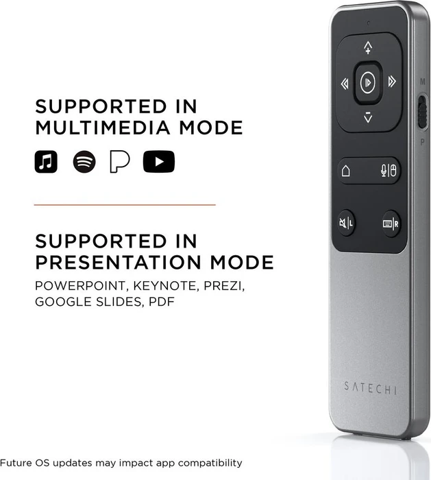 Satechi R2 Multimedia Presenter Space Gray, Bluetooth