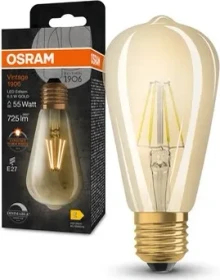Osram Ledvance Filament LED Vintage 1906 Edison 55 6.5W/824 E27 DIM