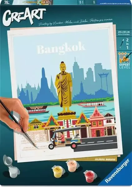 Ravensburger Malen nach Zahlen CreArt Farbenfrohes Bangkok