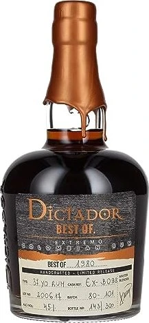 Dictador Best of 1980 Extremo 700ml