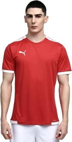 Puma teamLIGA Funktionsshirt kurzarm rot/weiß (Herren)