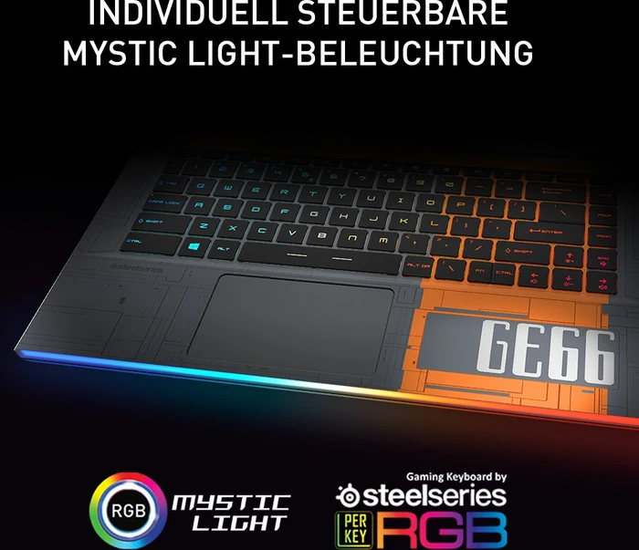 MSI GE66 10SFS Raider, Dragonshield Limited Edition, Core i9-10980HK, 16GB RAM, 1TB SSD, GeForce RTX 2070 SUPER, DE