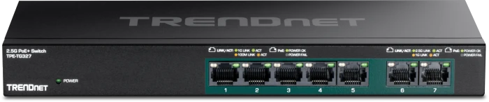TRENDnet TPE-TG Desktop Gigabit Switch, 7x RJ-45, 70W PoE+