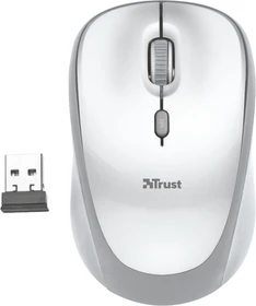 Trust Yvi Wireless Mouse weiß, USB (23386)