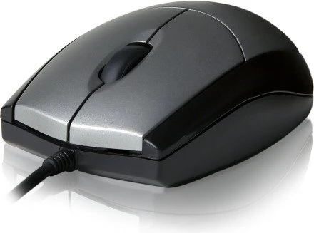 V7 Full Size Optical Mouse silber, USB